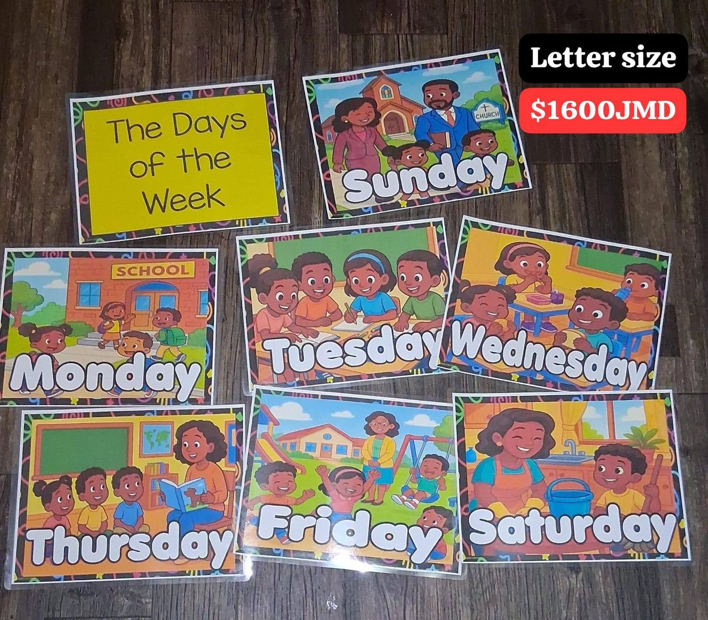 DAYS OF THE WEEK ACTION STYLE