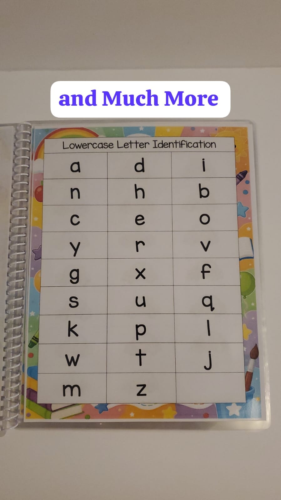 Pre-K and Kinder Assessment Booklet