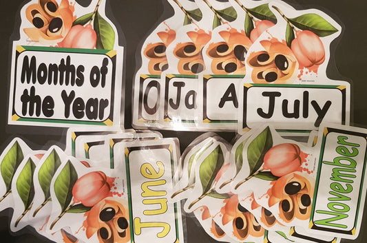 Months of the Year Ackee Style