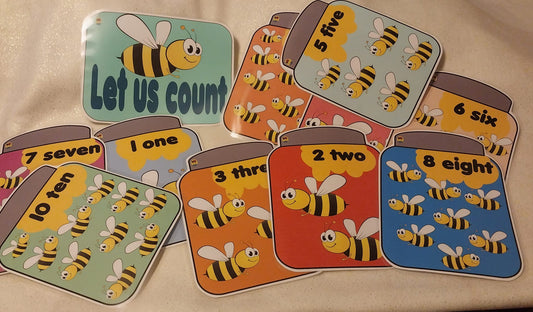 Number Frieze Bees and Honey Pots