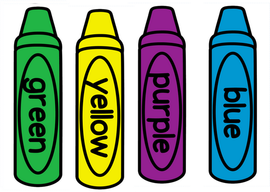 Colour Frieze Crayon Style
