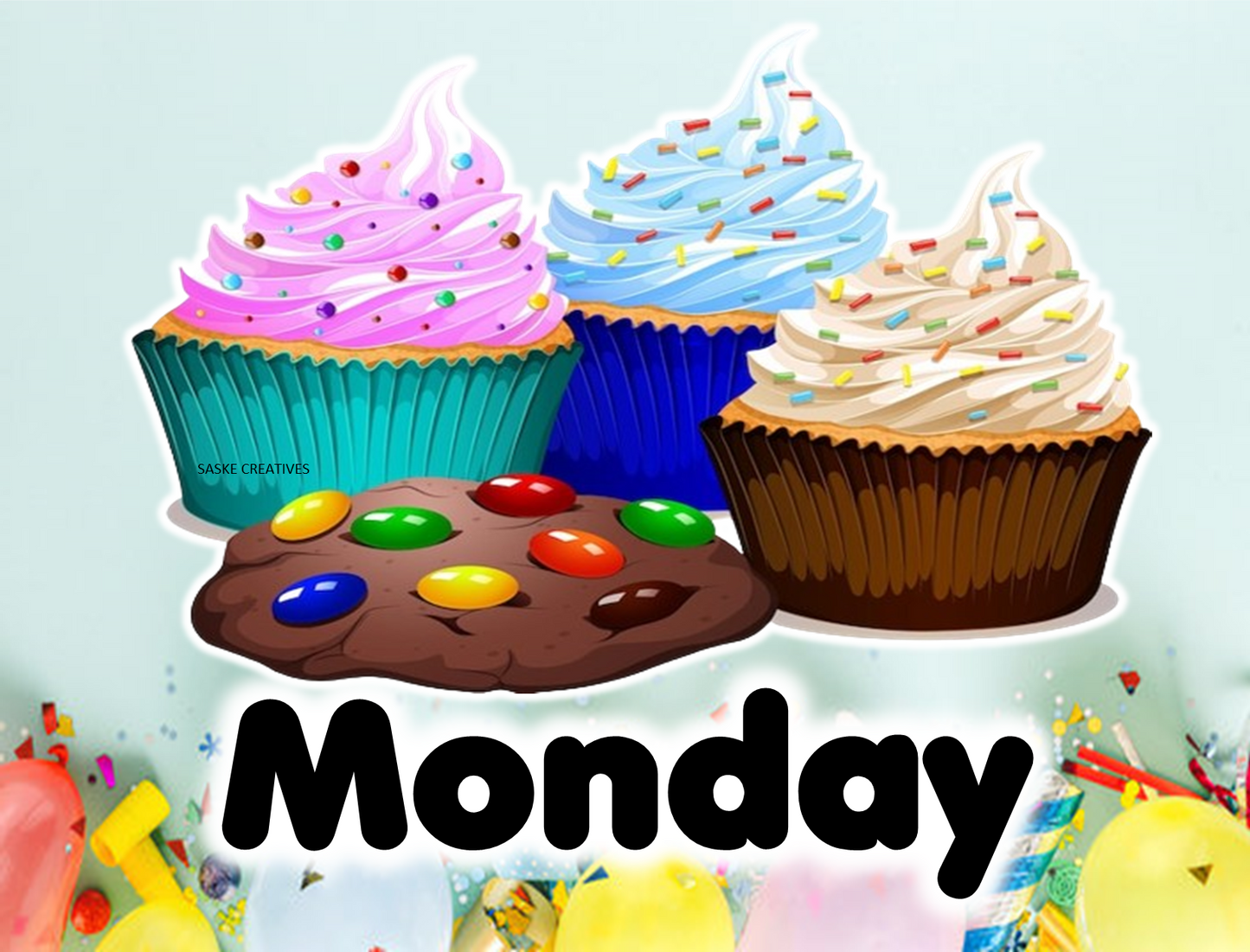 Days of the Week Cupcake