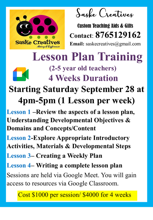 Lesson Plan Training Payment