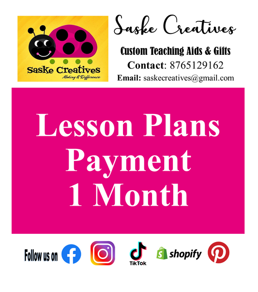 LESSON PLAN PAYMENT 1 MONTH