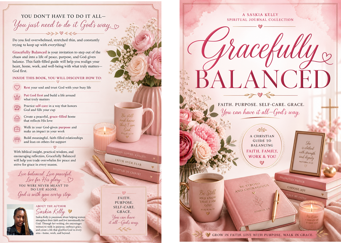 Gracefully Balanced by Saskia Kelly (with note pad)