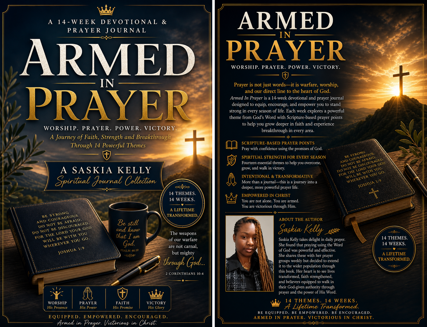Armed in Prayer by Saskia Kelly (with note pad)