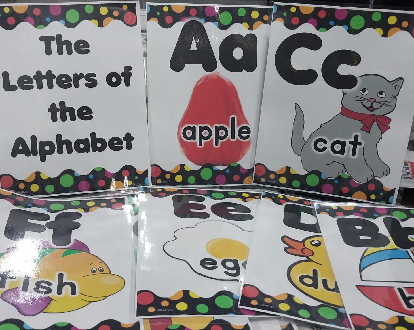 Alphabet Frieze Banner Style Borders