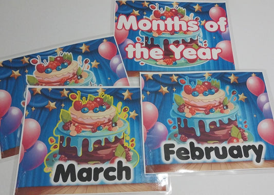 Months of the year Cake Style