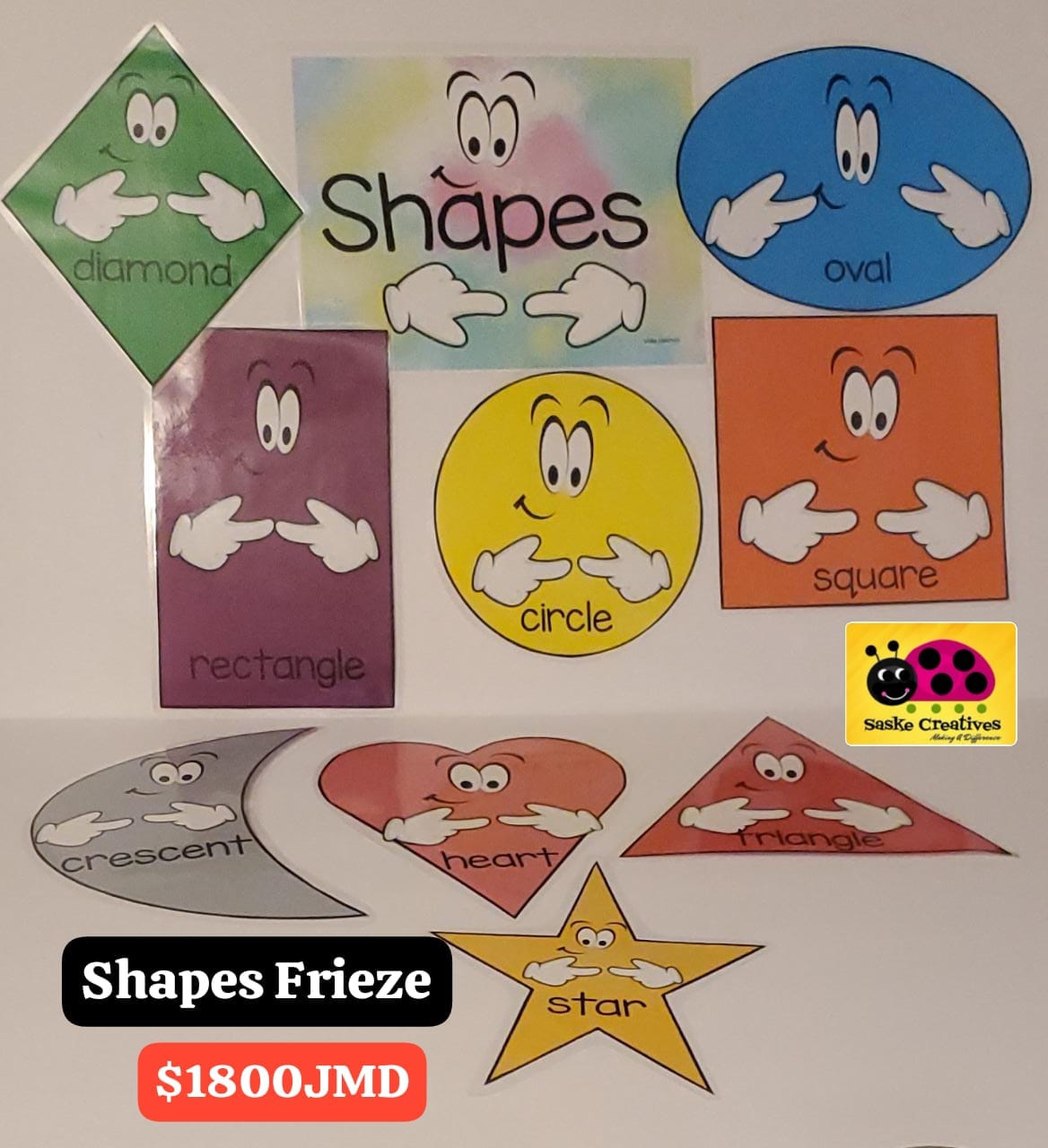 SHAPES WITH FACE AND HANDS